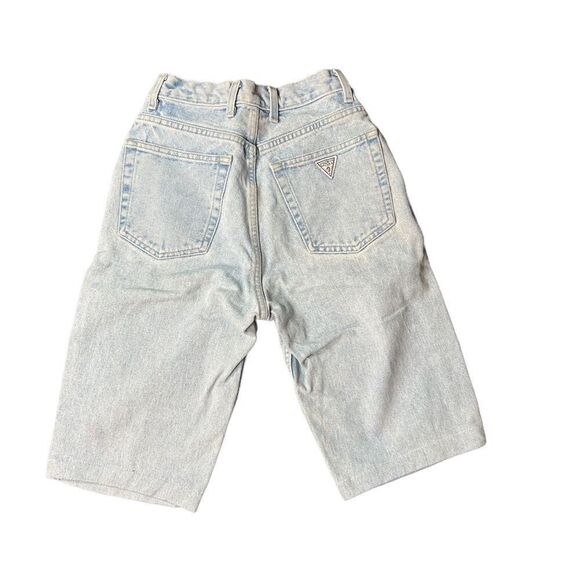 Vintage 1990’s Light Wash Denim Bermuda Denim Jeans - Picture 1 of 9